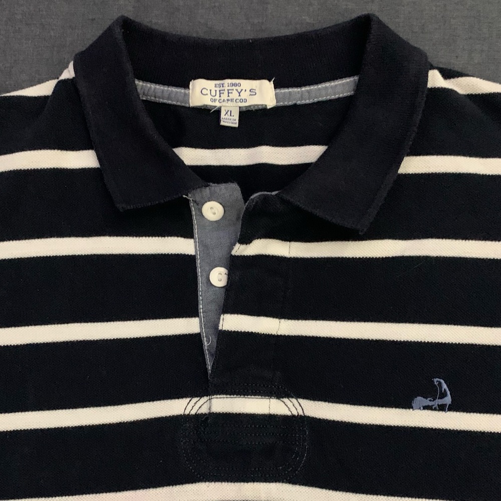 CUFFY’S SS All Cotton Striped Polo